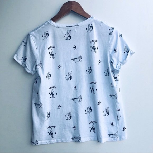 Berksha Mermaid Graphic T-Shirt Size Small - Picture 3 of 6